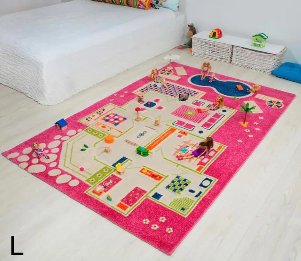 Playing house pink 100*200 cm