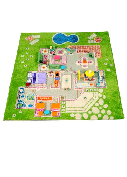 Playing house green 80*100 cm