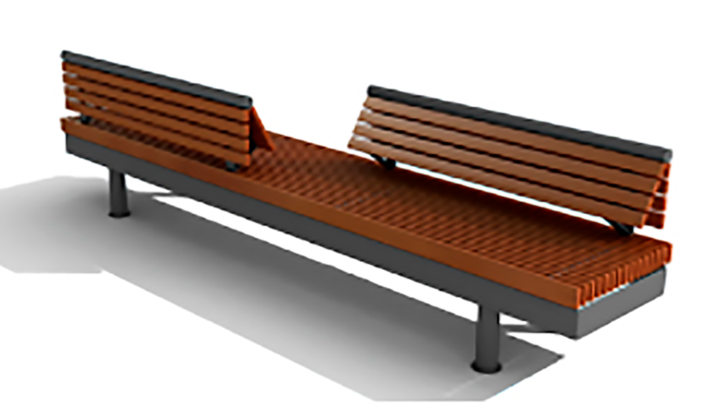 Дизайнерская скамейка тип - 1