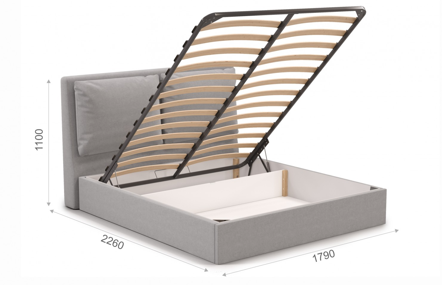 Кровать Эмилия 160/200 с подъёмным механизмом