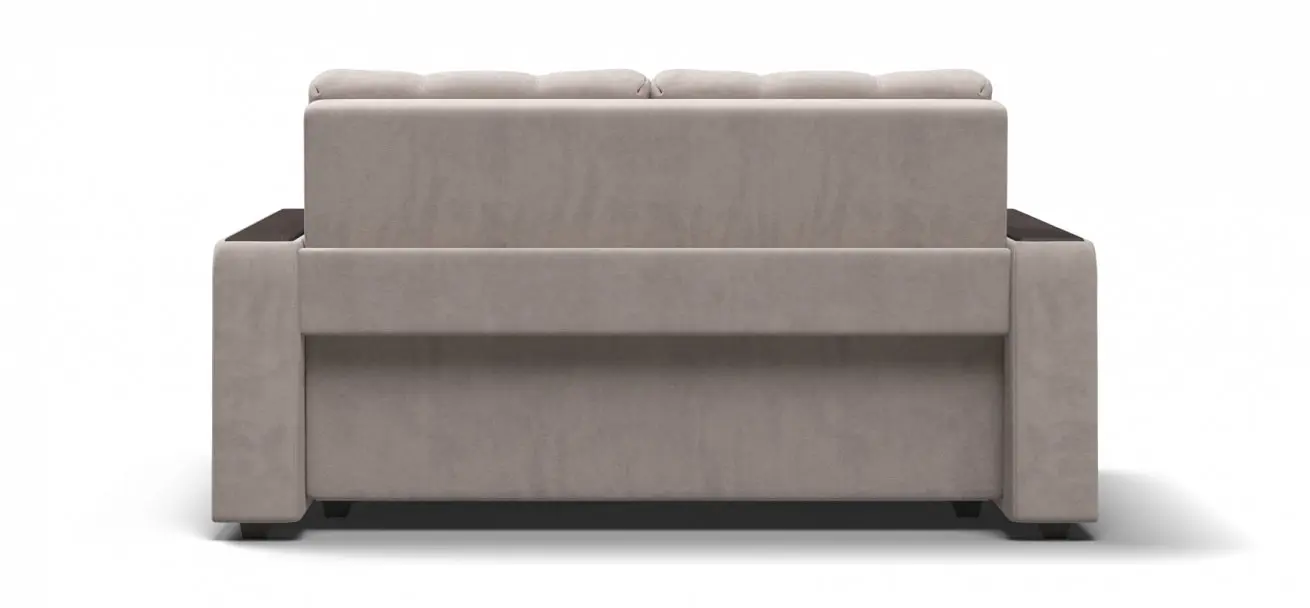 Прямой раскладной небольшой диван кровать boss compact monolit латте