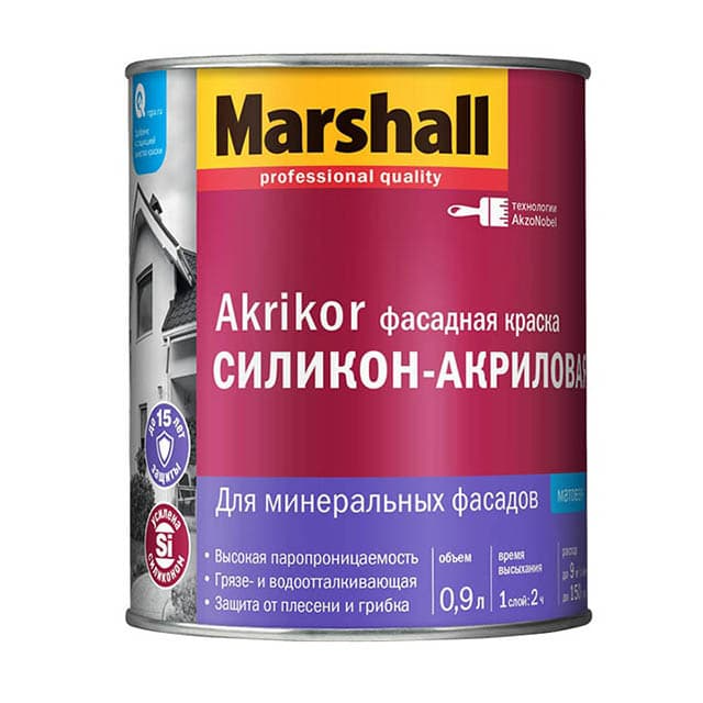 Marshall akrikor силикон-акриловая 0.9л