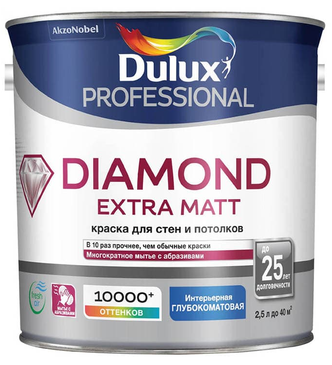 Dulux diamond extra matt 2.5 л