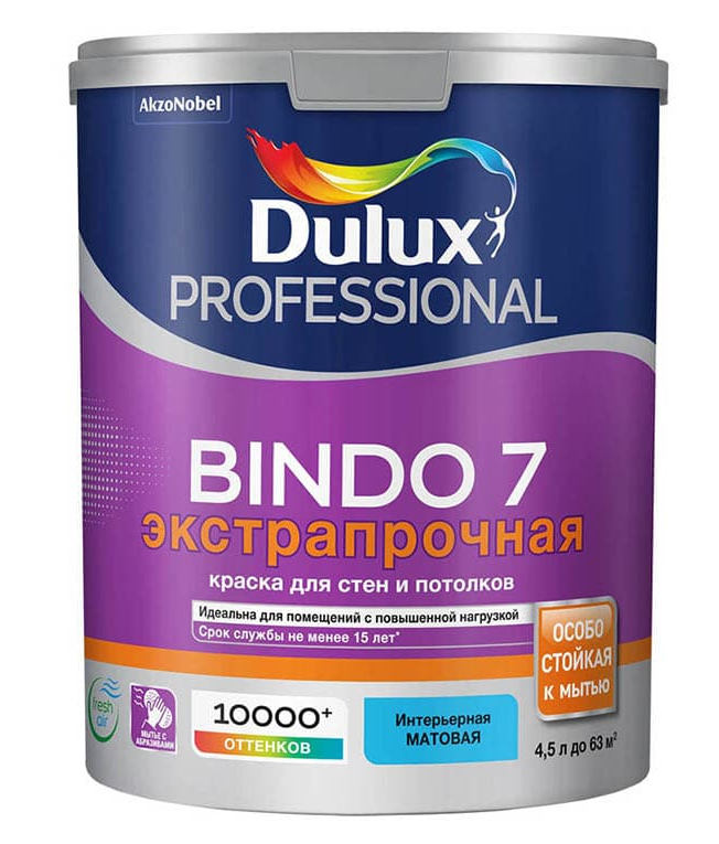 Dulux bindo 7 экстрапрочная 4.5 л