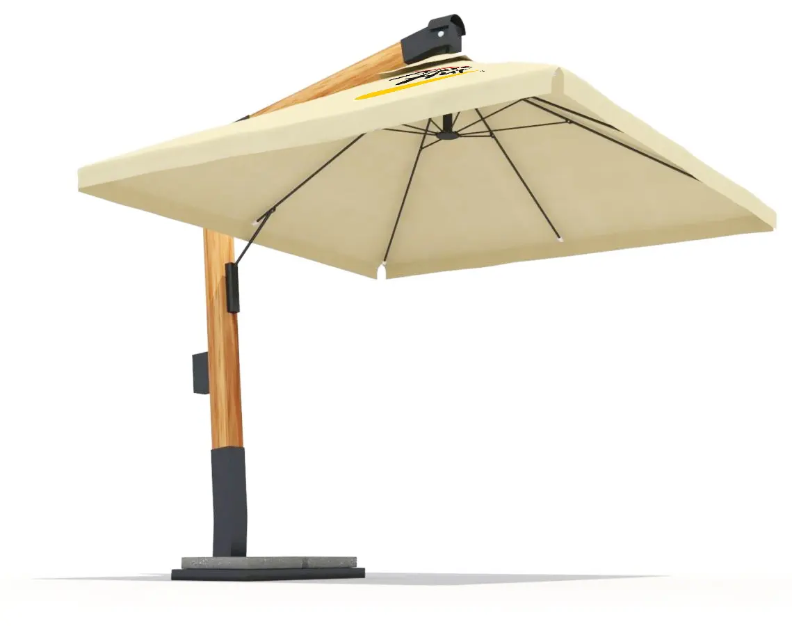 Зонт для кафе на боковой опоре 4х4 метра