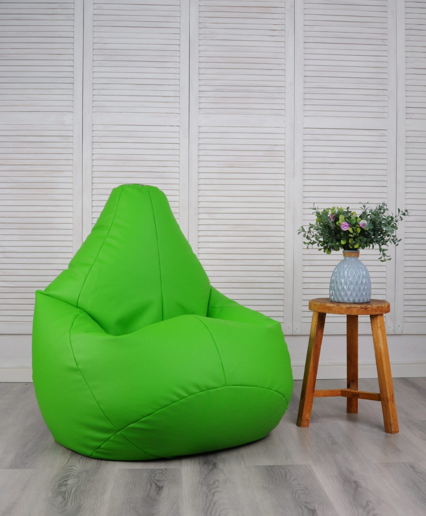 Кресло Классик l зеленый кожзам