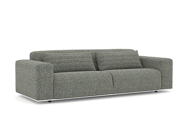 Bonna 250 sofa chrome metal