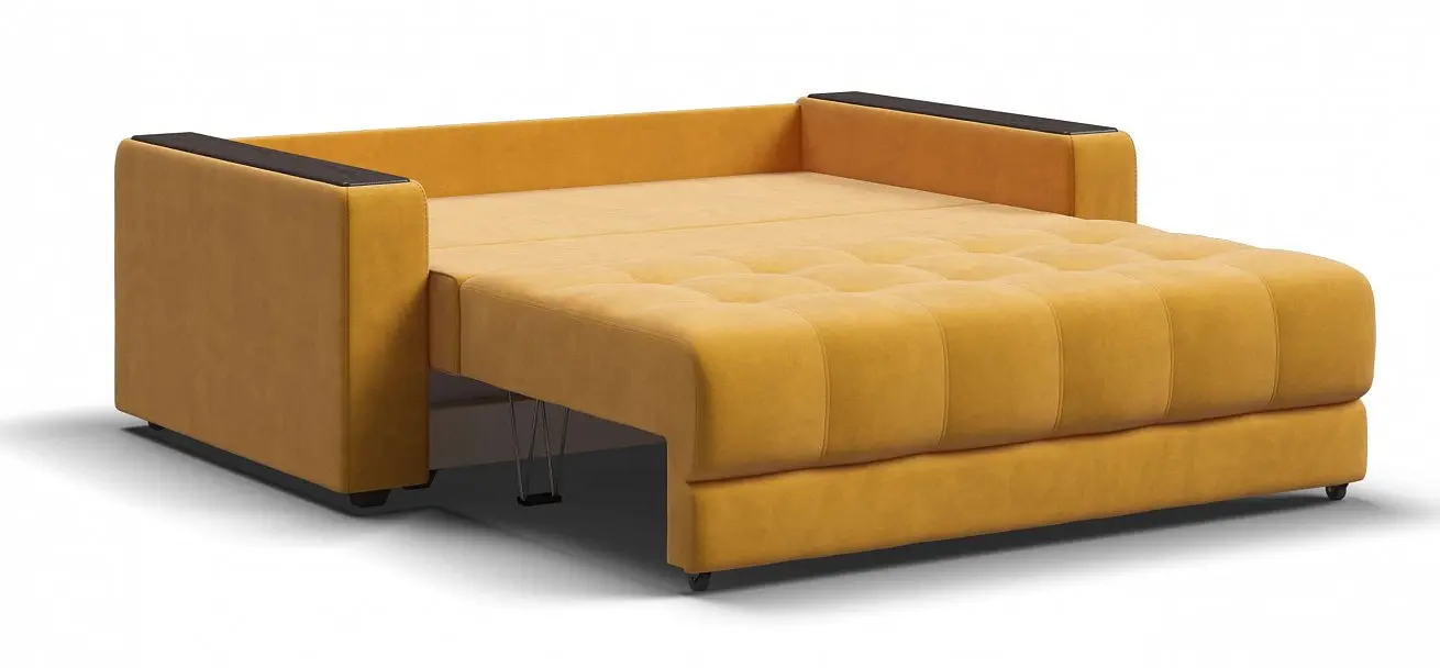 Прямой раскладной небольшой диван кровать boss compact monolit маст