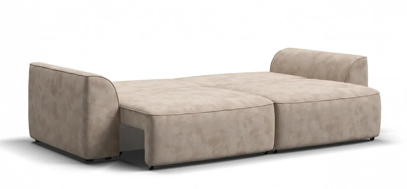 Модульный диван king se ткань велюр, цвет пепел, 250x115x82 см