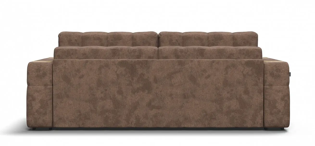 Прямой диван раскладной boss.xo ткань алькантара цвет коричневый