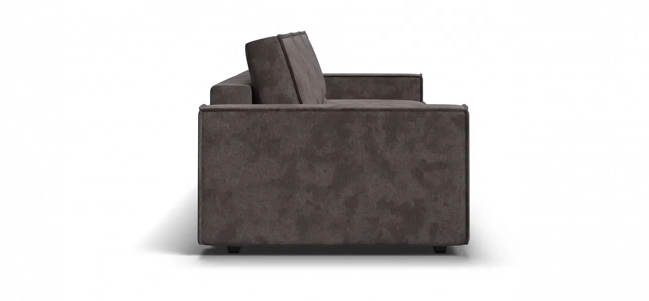 Большой диван раскладной Оскар max ткань алькантара серый с независимым пружинным блоком