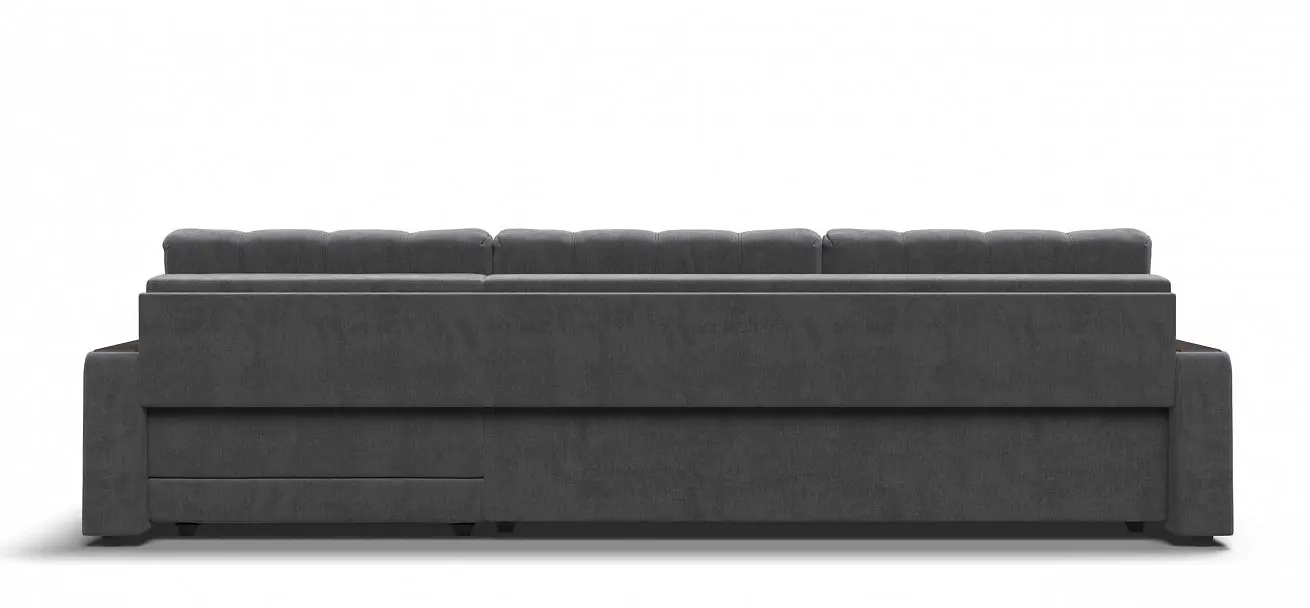 Угловой диван раскладной boss max велюр monolit серый