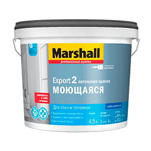 Краска marshall export-2 / гл.мат латексная краска bc / 4,5л / col