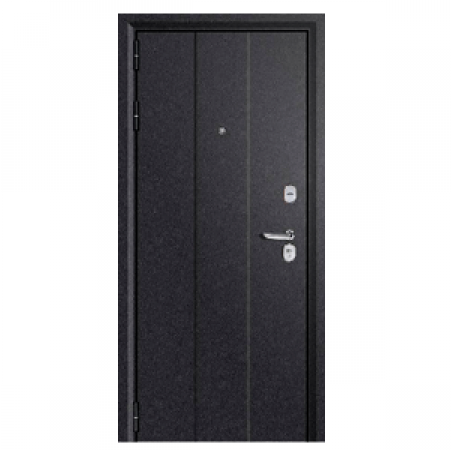Дверь металлическая tриада 1 / Черный шелк /ларче грэй / черное / 860, 960