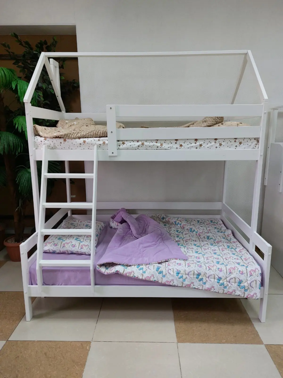 Детская кровать Двухъярусная полуторка
