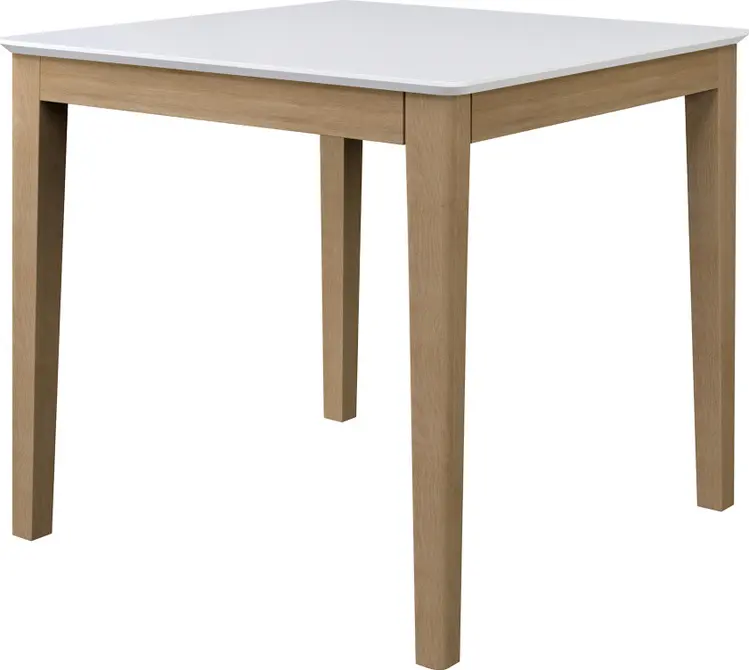 Обеденный стол ixlos Антила classic, 79x79x76 см, дуб золотой, белая эмаль