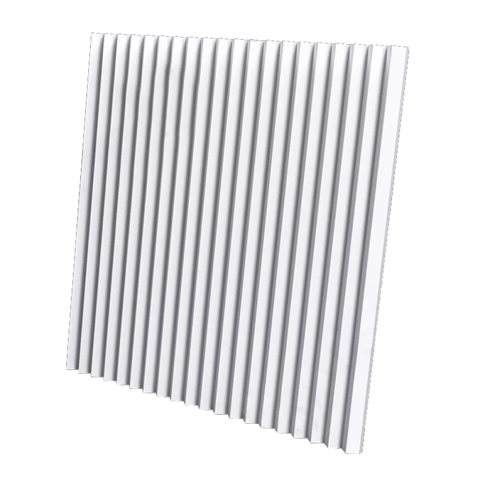 3d Дизайнерская панель из гипса zigzag, 600x600 мм, 0,36 м2