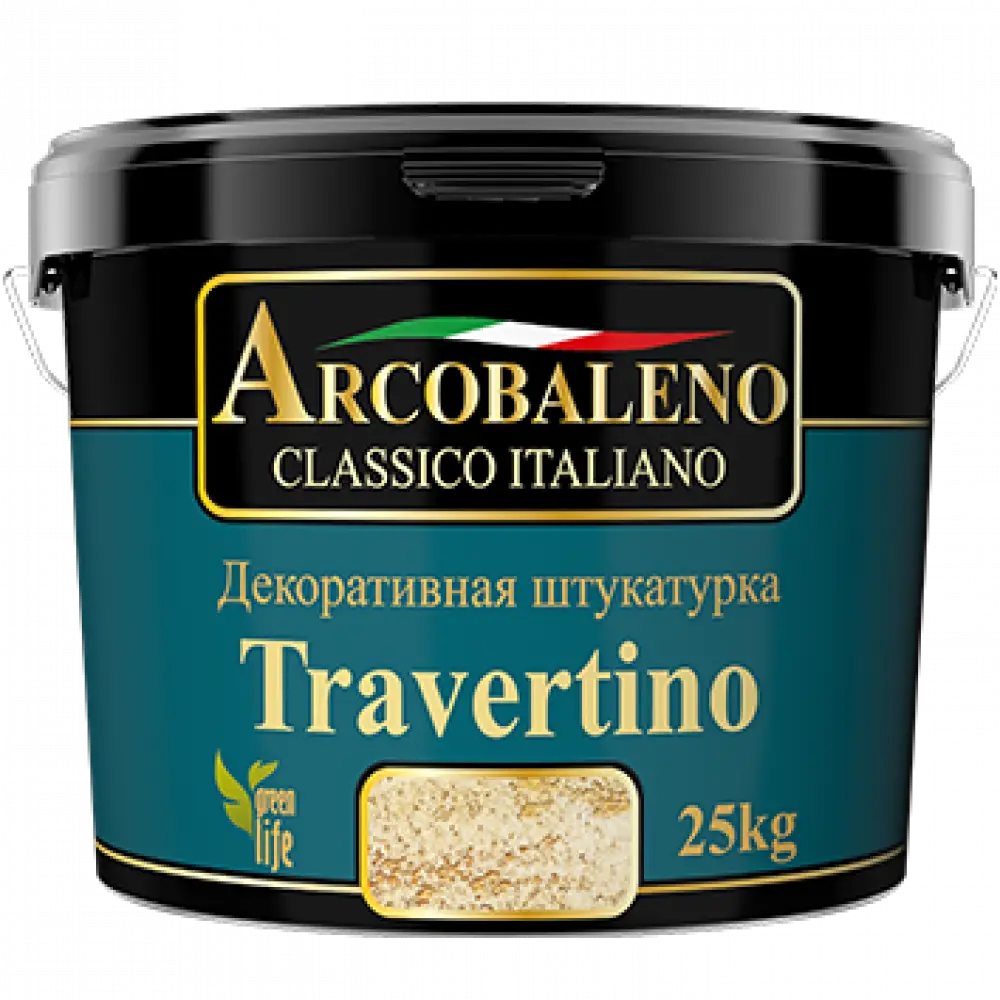 Travertino (травертино), декоративная штукатурка, arcobaleno (аркобалено)